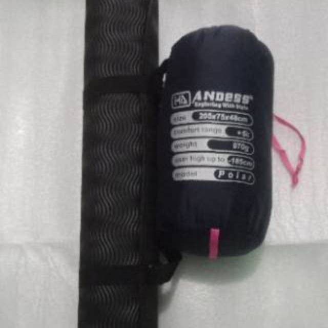 Paket hemat matras camping dan sleeping bag polar  TERMURAH
