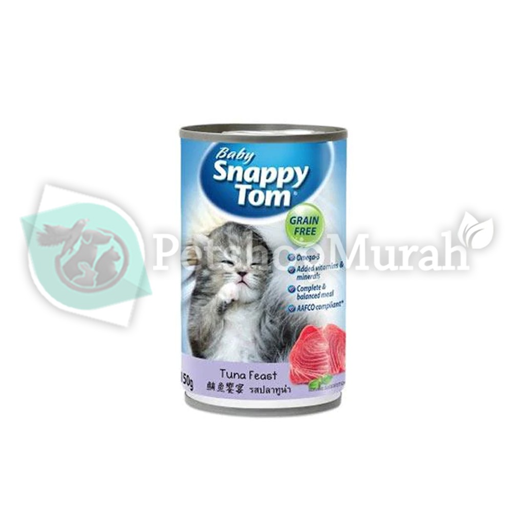 Makanan Kucing Kaleng 150gr Snappy Tom Baby Kitten 150 gram