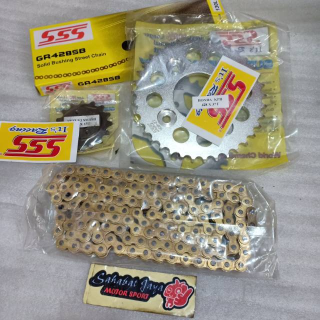 Gear Set SSS 428 Satria Fu Fi Injeksi Tahun 2013-2015