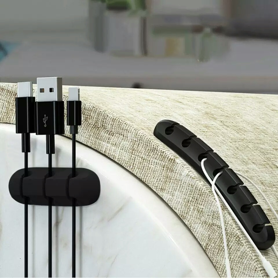 Clips Kabel Holder Cable Silicone Organizer Kabel Management Klip Clip Penjepit System Silicone