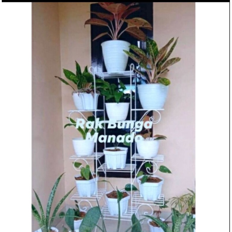 rak bunga 10 susun dari besi beton 8 sni