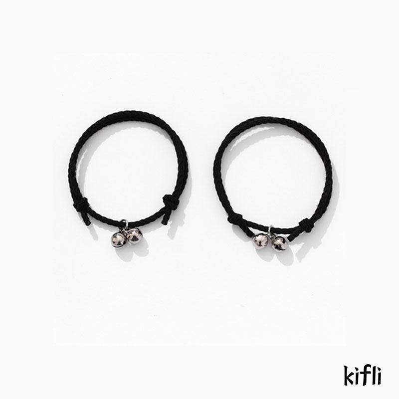 2PC,Korea Wanita Lonceng Adjustable,Gelang Pasangan Pacar,Hadiah Ulang Tahun