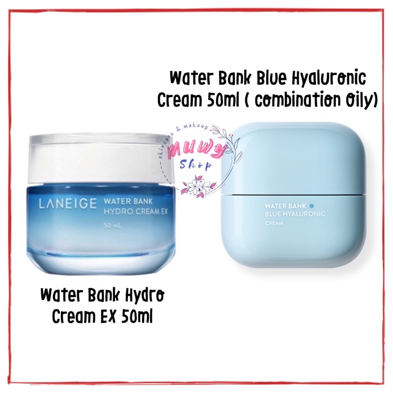 Laneige Water Bank Blue Hyaluronic Cream OILY 50ml ( Water bank hydro cream )