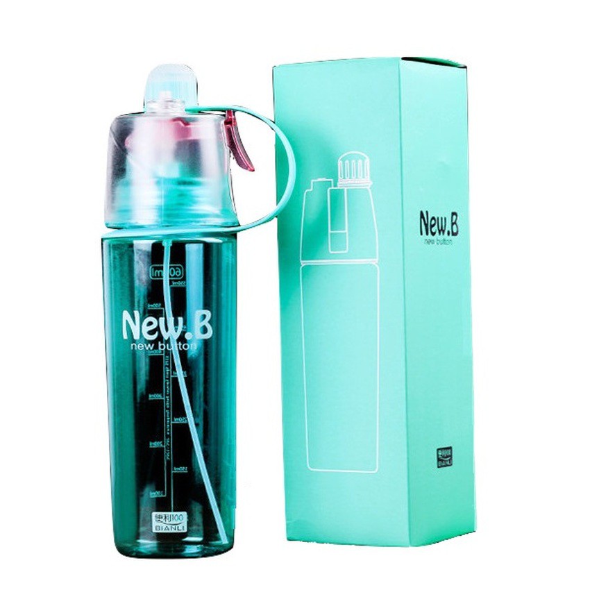 New B 600ml Portable Outdoor Cycling Spray Water Bottle