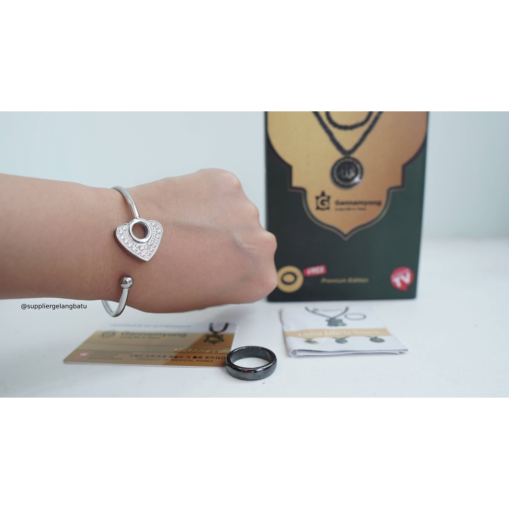 PREMIUM gannamyong LOVE MATA Gelang Energi LM life secret Bonus cincin