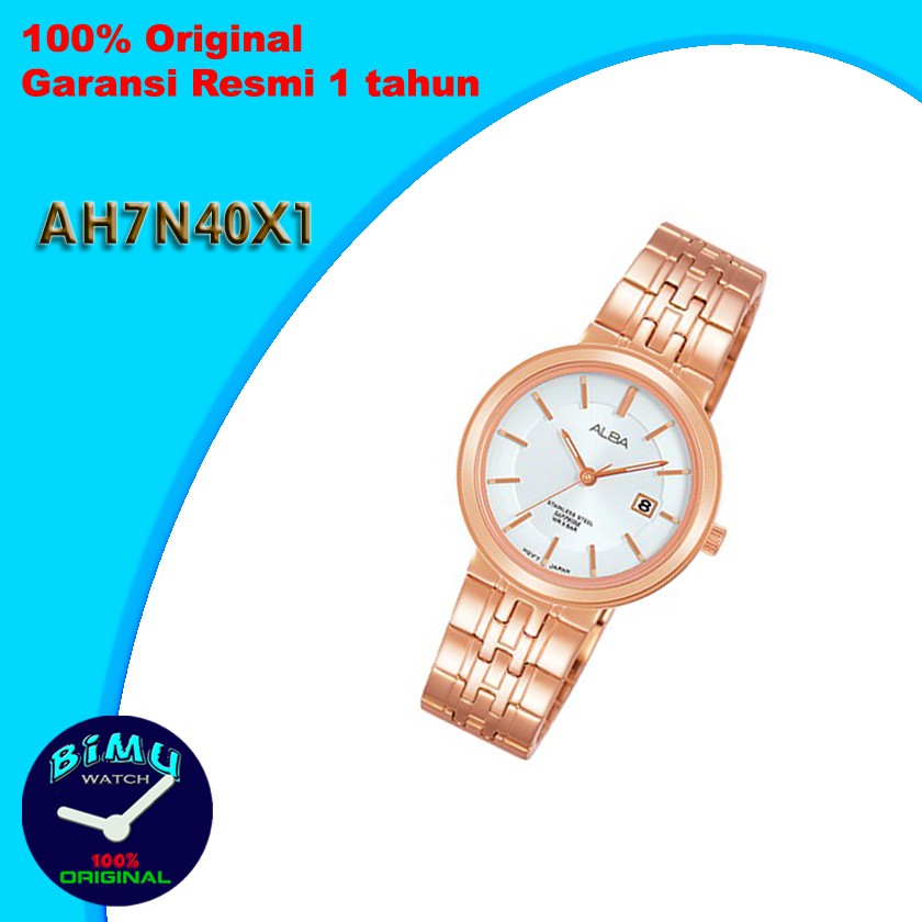 Alba Ladies AH7N40X1 White Dial / Jam Tangan Wanita