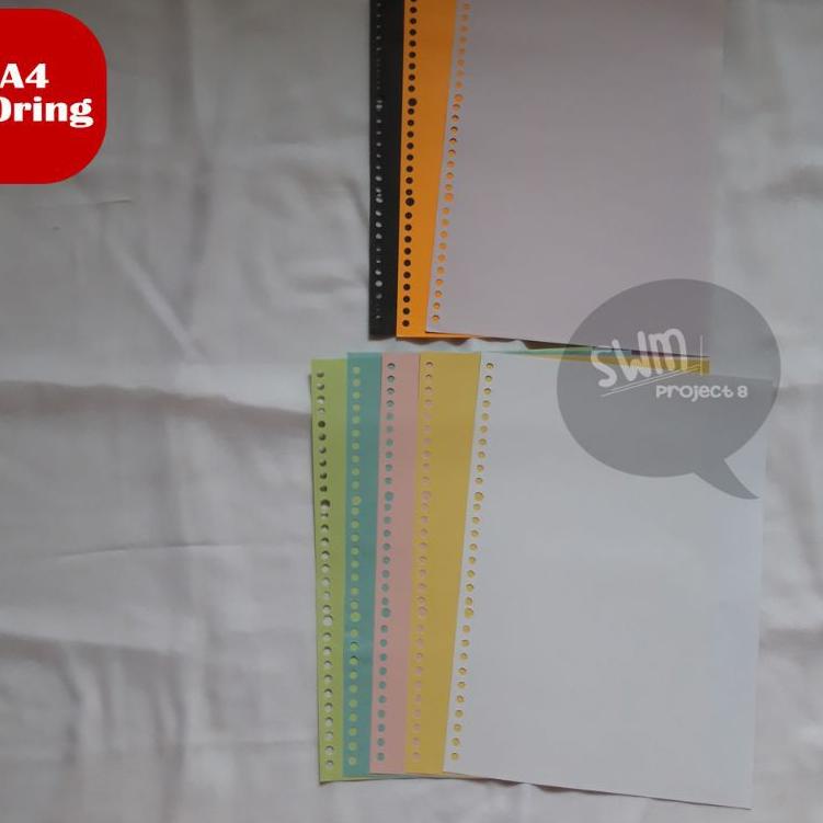 

Buruan Beli S8SWG A4 30ring - isi binder refill loose leaf kertas file filler color warna polos berg