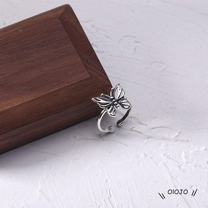 【COD】Cincin Model Butterfly Hollow Out Gaya Vintage Untuk Wanita