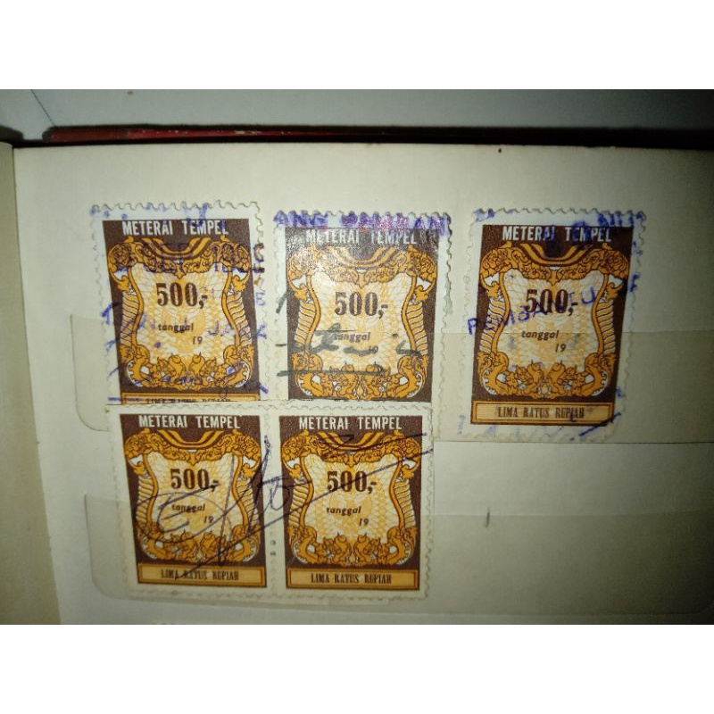 

Materai Tempel 500 rupiah