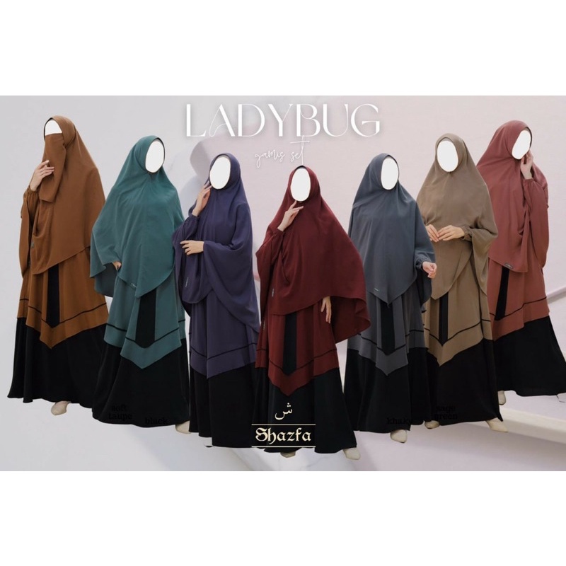 Gamis set Ladybug by by Shazfa