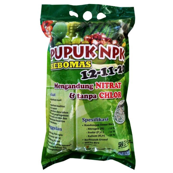 Pupuk Pertanian Tanaman NPK Kebomas 12-11-20 [2kg]