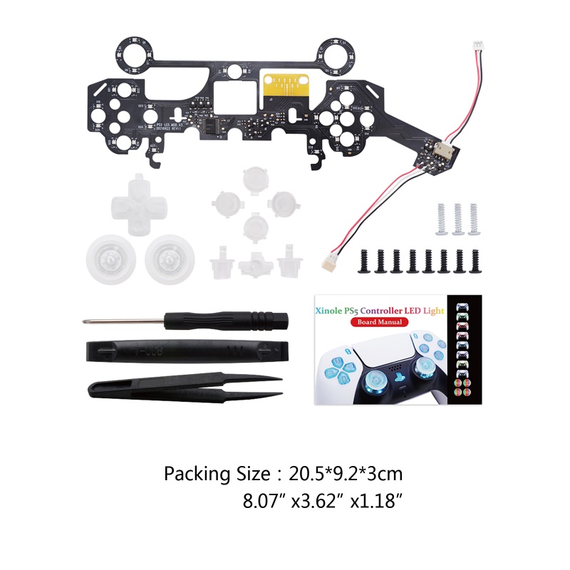 Btsg Aksesoris Perbaikan Gamepad DIY Untuk BDM-010 Game Controller LED Light Board Kit