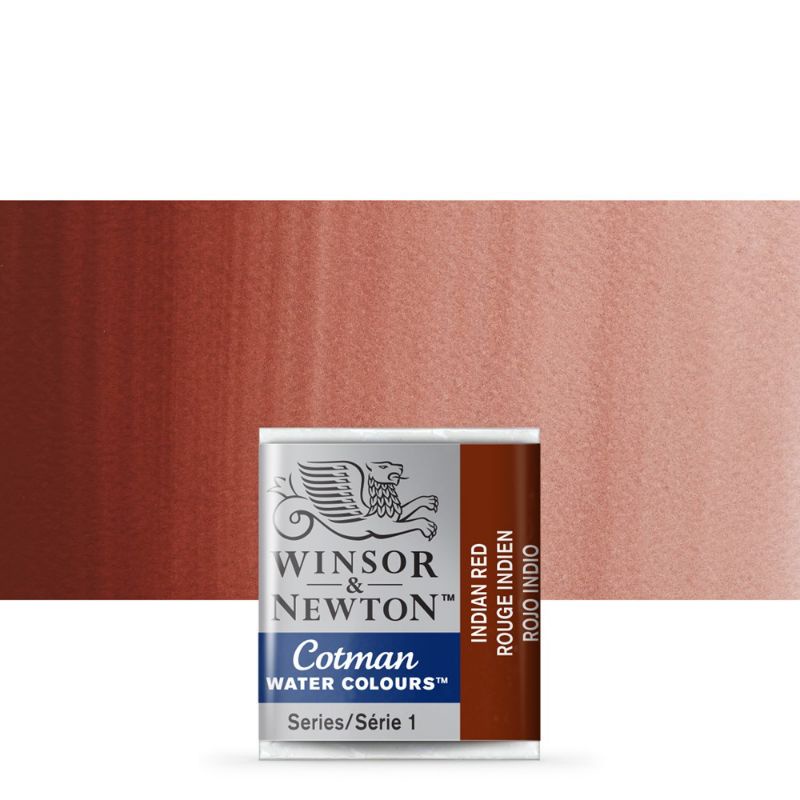 

CAT AIR COTMAN WATER COLOURS HALF PAN INDIAN RED WINSOR & NEWTON