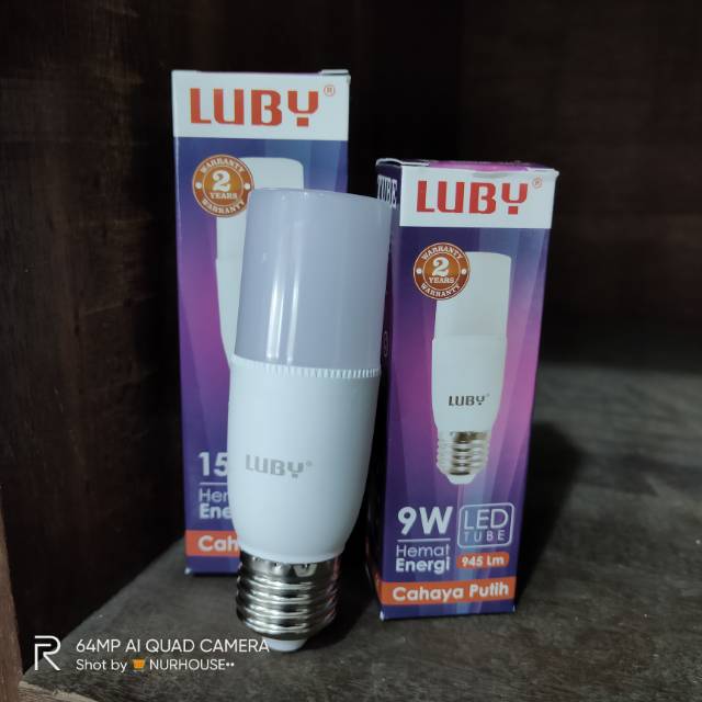 luby led tabung 9 watt bohlam luby stick led tube 9 watt garansi 2 tahun