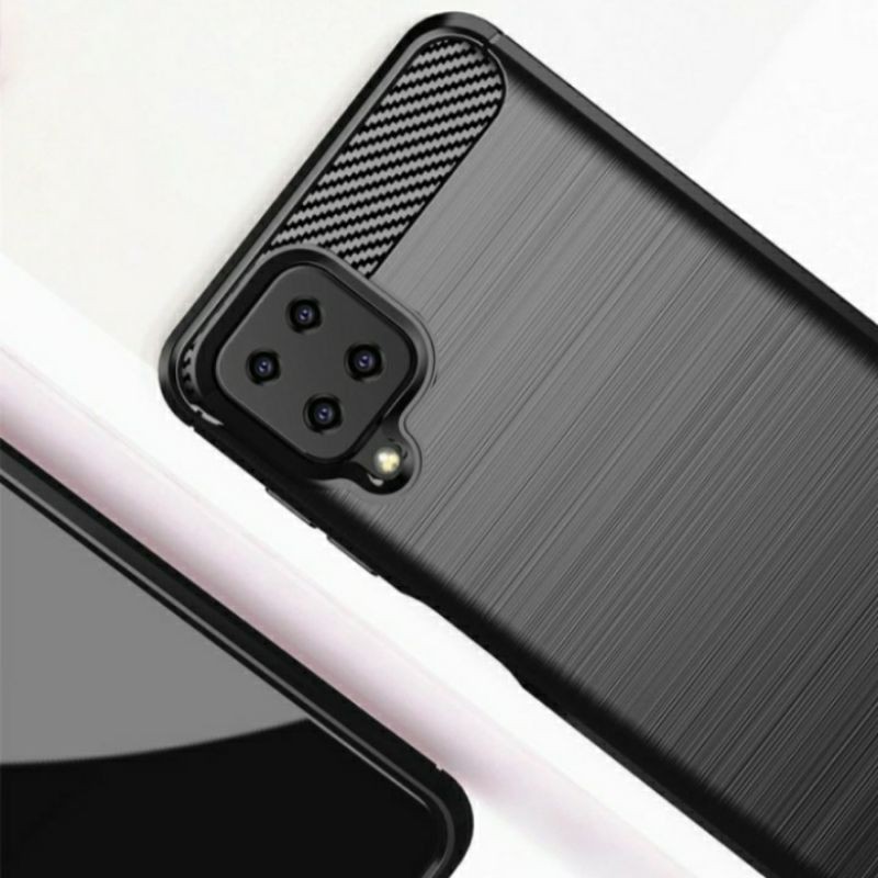 Case casing softcase carbon fiber ipaky Samsung A12