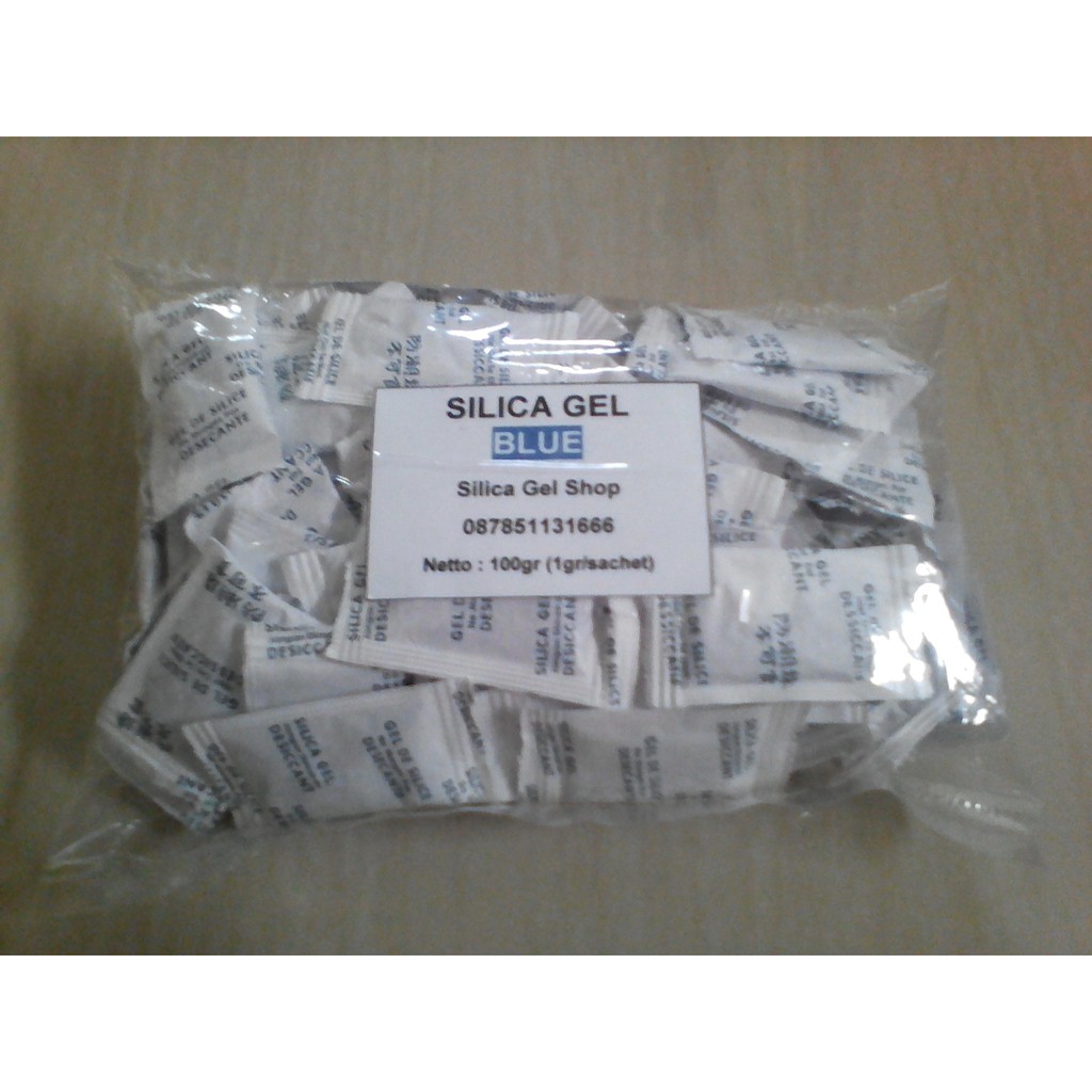 Silica Gel Blue 1 Pack (100 Sachet)