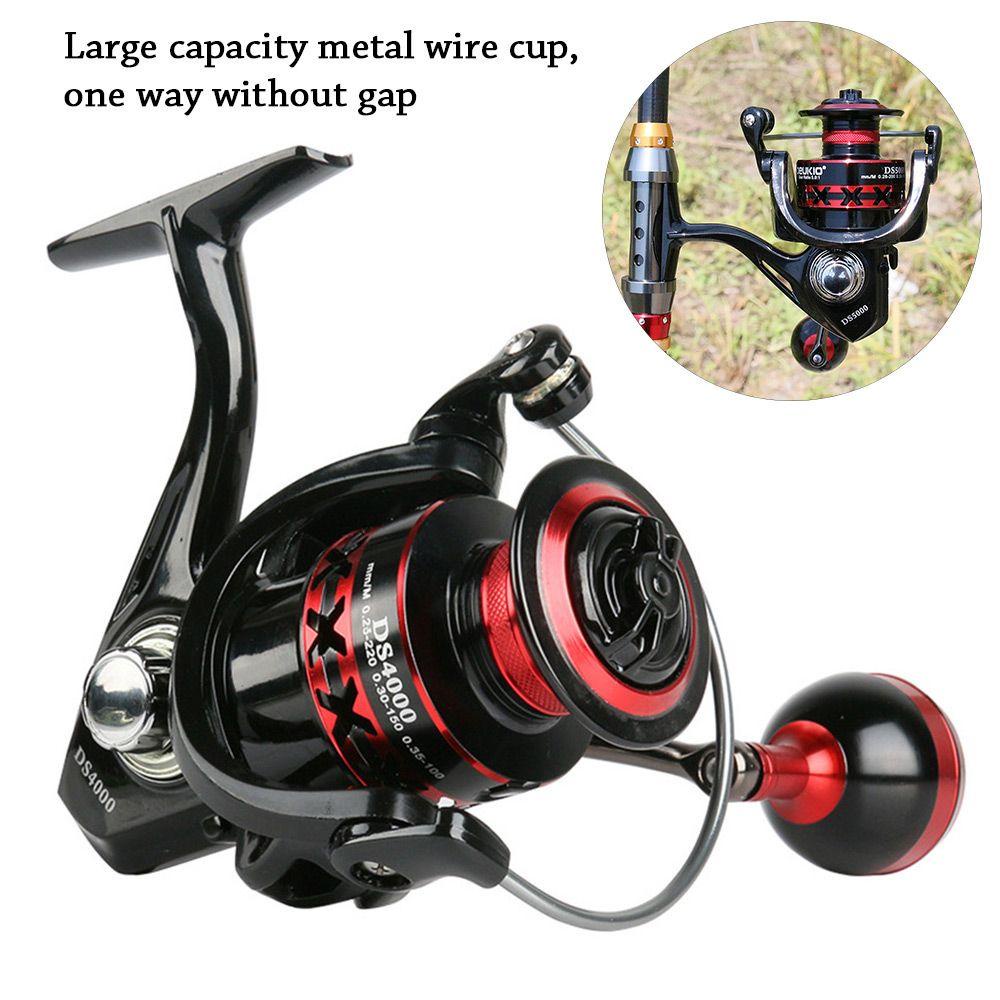 TOP Spinning Fishing Reel Outdoor Sport Metal Grip Alat Pancing Camping Roda Logam