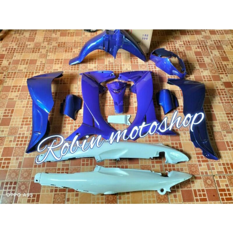 BODY ALUS JUPITER Z LAMA WARNA BIRU PUTIH POLOS