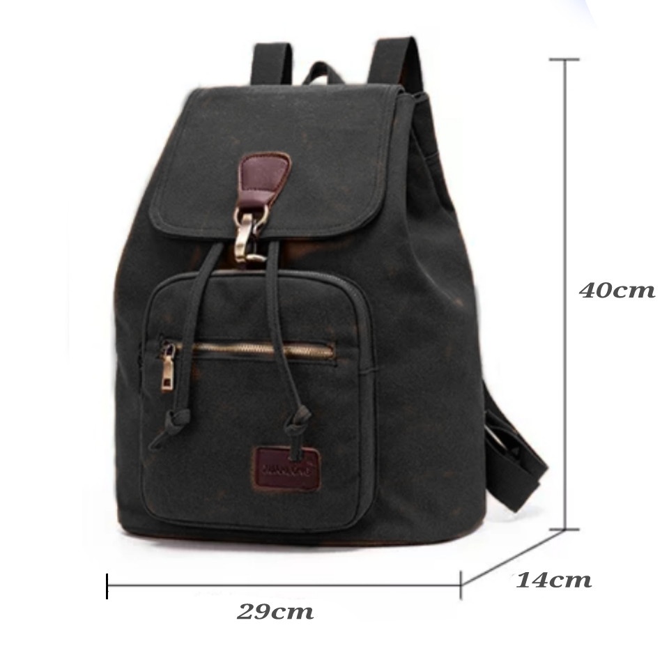 Kbag Klub New Arrival - Tas Ransel canvas IAC Backpack Up to 12 inch - Tas Ranse Tas Wanita Daypack