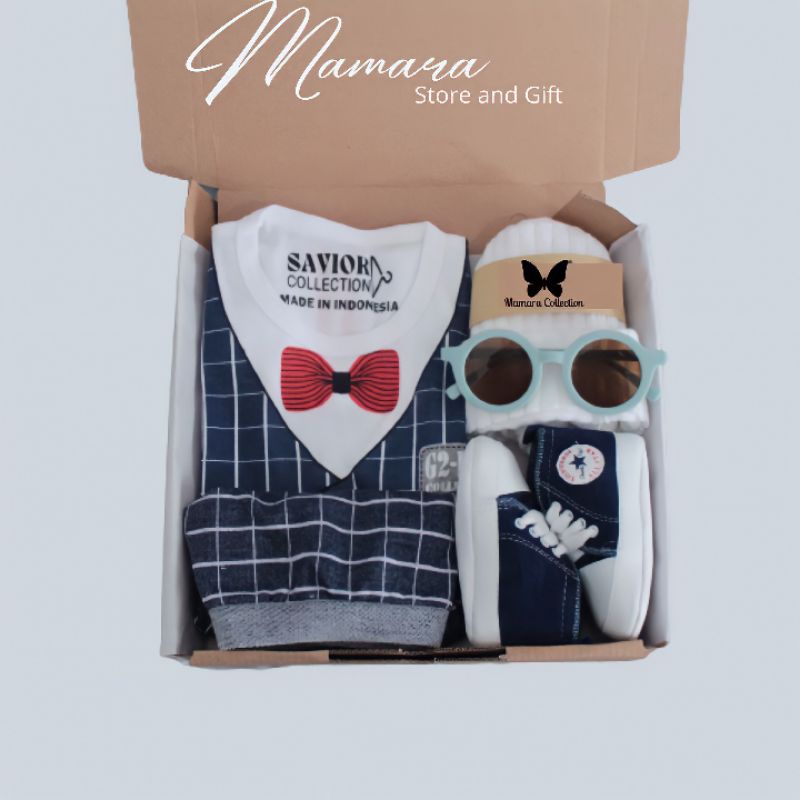 Hampers Bayi Laki Laki | Kado Lahiran Bayi Laki Laki | Hampers Lahiran | Baju Bayi Laki Laki Newborn | Baby Boy Gift Set | Tuxedo Series