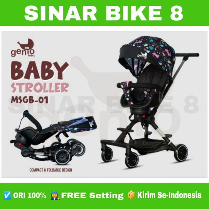 Magic Stoller  Pacific LW 999-1 dan Stroller GENIO MSGB 01 Kursi Bisa di Putar