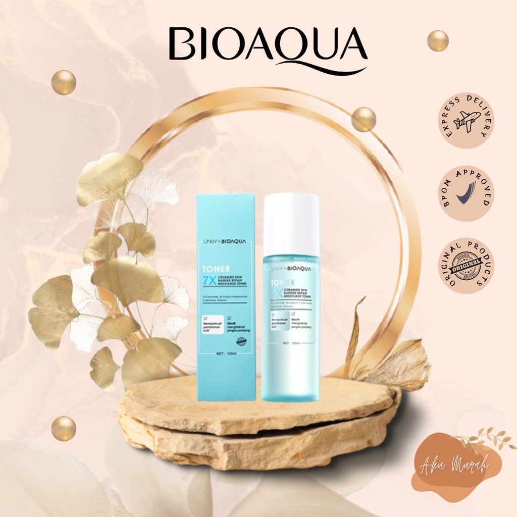 ✨ AKU MURAH ✨ Bioaqua 7X Ceramide Skin Barrier Repair Moisturize Toner Wajah 120ml BPOM