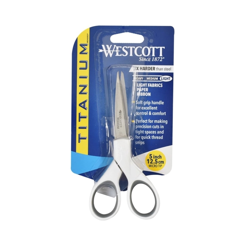 

Gunting Westcott Scissors Titanuium With Microtip Ukuran 12.5cm