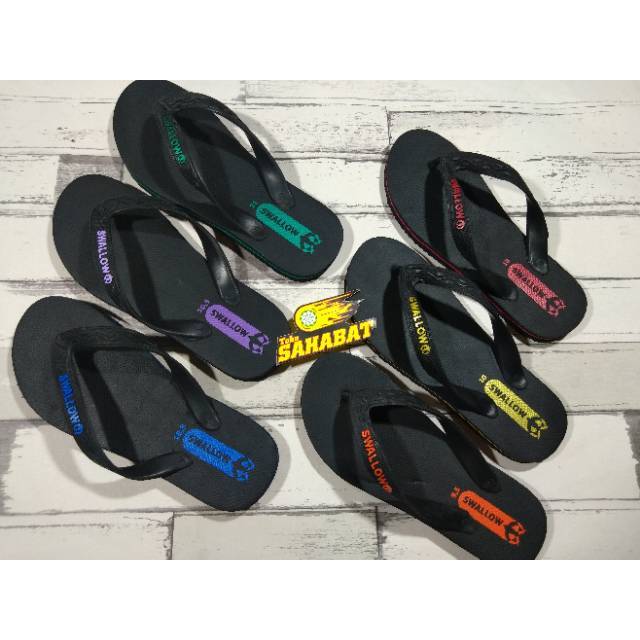 Sandal Jepit Swallow Khusus Warna Hitam