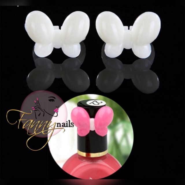 (50pcs) nail display ring butterfly color gel cincin botol kutek gel cincin warna kupu