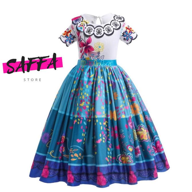 KIDS ENCANTO MIRABEL DRESS DISNEY IMPORT UMUR 4-10 TAHUN