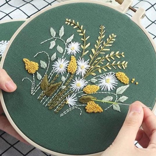 DIY Art Handmade Sulam Embroidery Kit Cross Stitch Craft