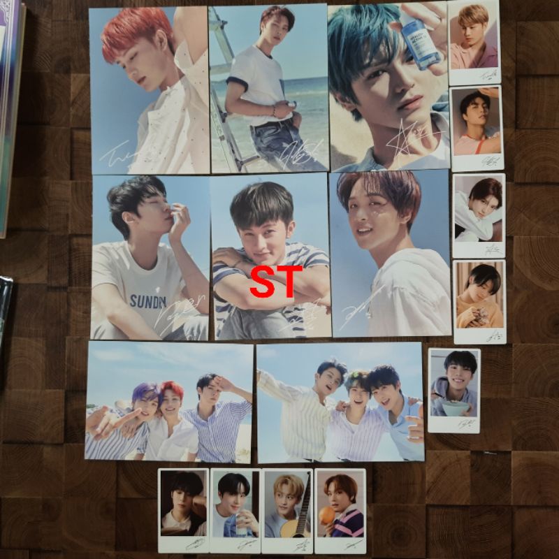 Merchandise Nature Republic X NCT 127 Postcard The Blue of Us Japan Black Suit Chamomile PC Polaroid