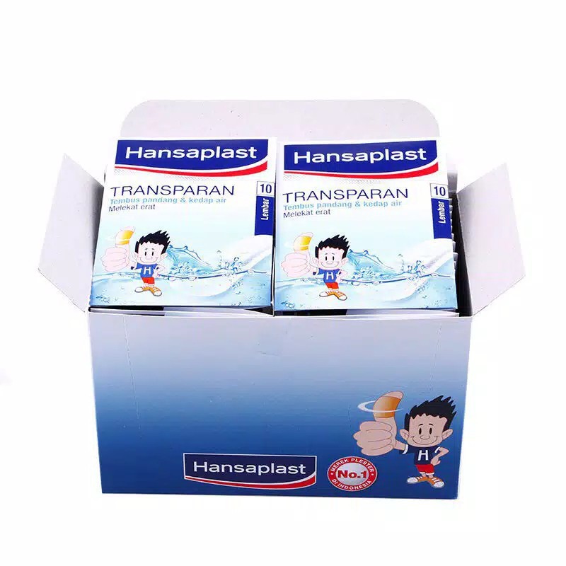 Hansaplast Transparan 10 Lembar (100% Original)