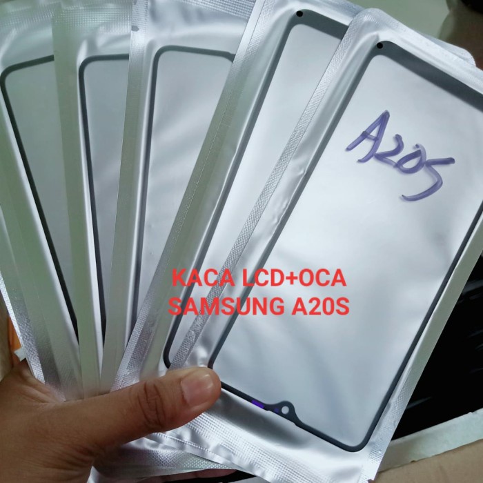 SAMSUNG A20S ORIGINAL 100% - Kaca Lcd Kaca Depan Lcd Touchscreen Layar Sentuh Gorila Glass + Plus Oc