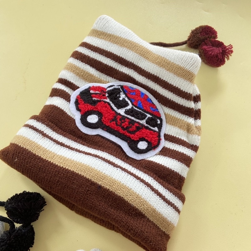 Topi Kupluk Rajut Baby Mobil (TERMURAH!)