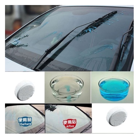 ( DPT 3 PCS ) Sabun Pembersih Wiper Kaca Mobil Glass Cleaner Tablet Cars Wash