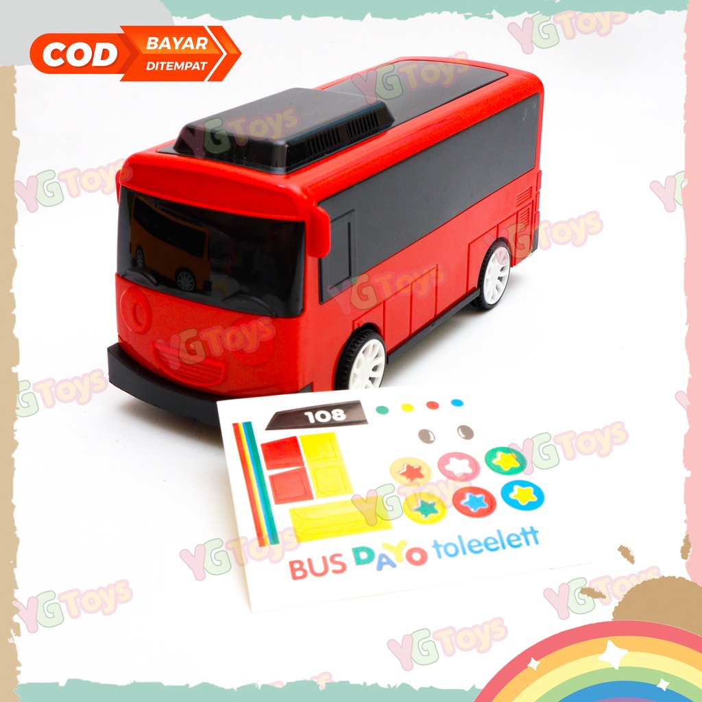 YGtoys Mainan Mobil Tayo Besar Jumbo The Little Bus Bis Tayo Mainan Anak Mobilan Dorong