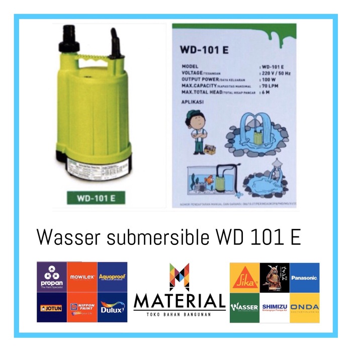 POMPA KOLAM WASSER 101 / POMPA CELUP WASSER WD 101 E