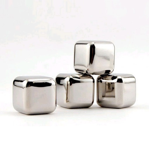 Reusable Stainless Steel Ice Cube 8 PCS / Es Batu Stainless W00043