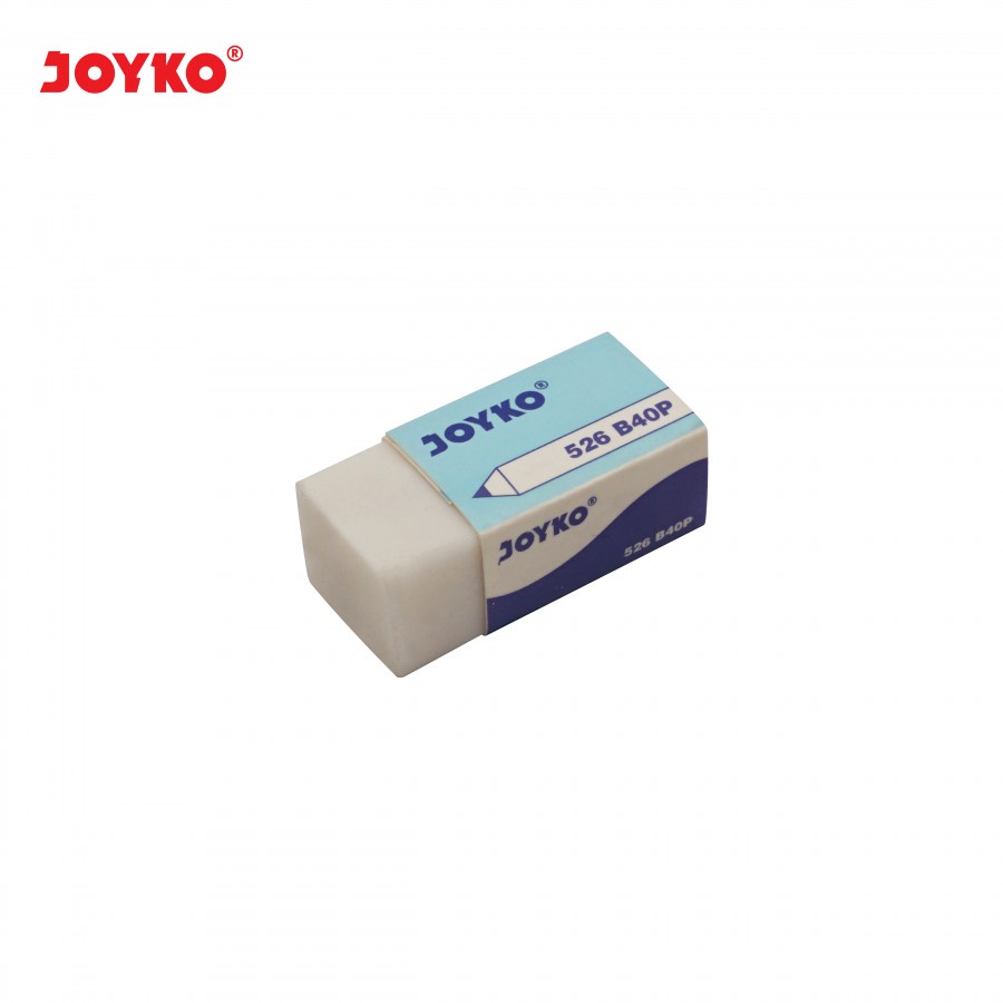 

Penghapus Joyko Eraser 526 B40P Putih Stip Kecil Putih