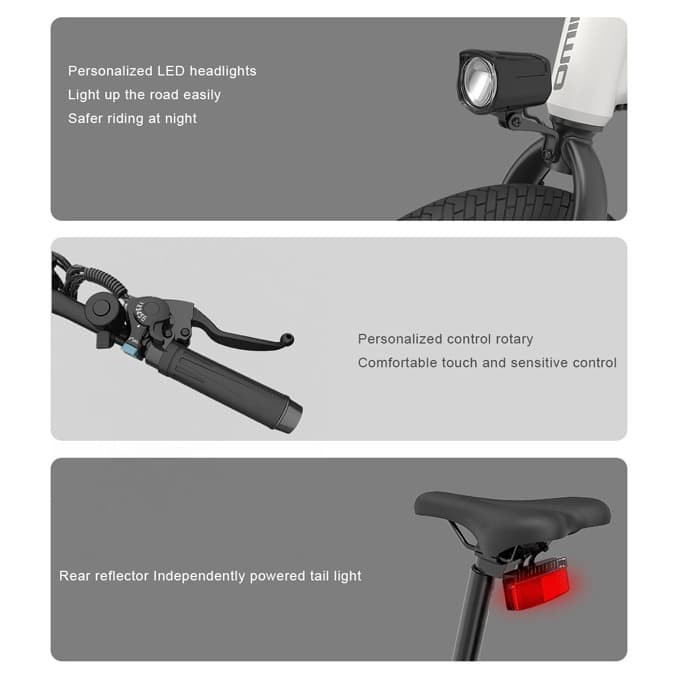 Xiaomi HIMO Z20 Sepeda Lipat Elektrik Smart Moped Bicycle 250W 80KM