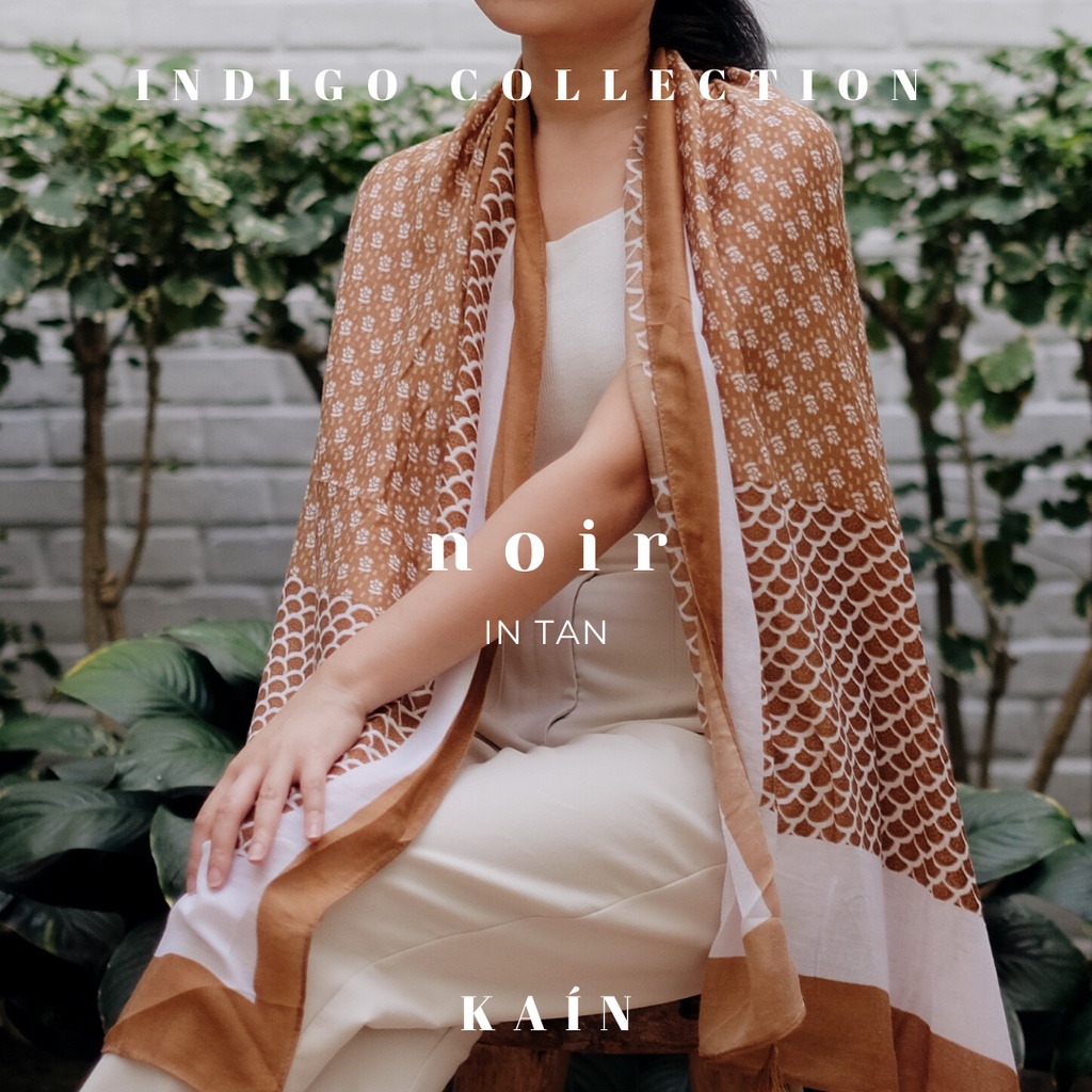 SHOPKAIN Noir Shawl in Tan - Indigo Collection