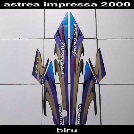 Striping Sticker Astrea Impressa 2000 Biru