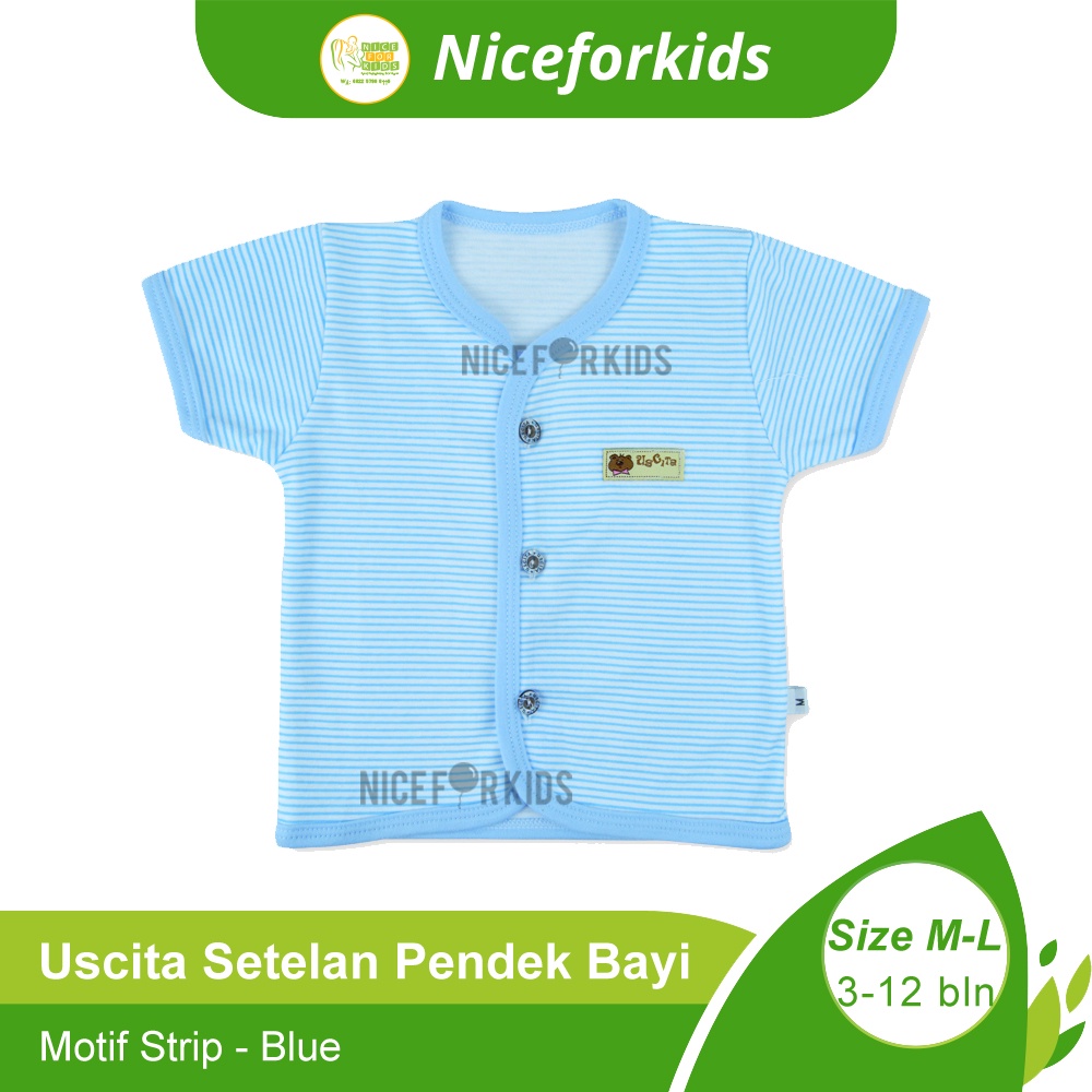 Setelan Pendek Strip Uscita / Setelan Kaos Anak