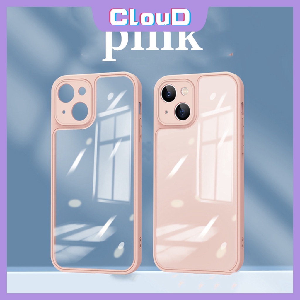 Soft Case Pelindung Kamera Anti Jatuh Warna Polos Untuk iPhone 11 12 13 11Pro Max 12 Pro Max 13 Pro Max