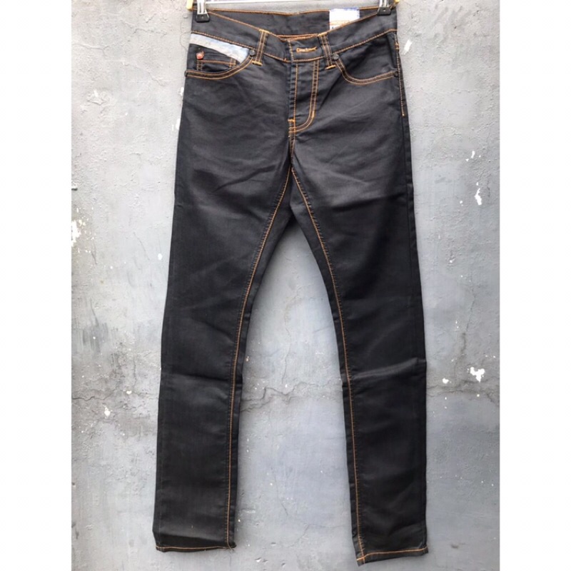 Jeans Original Proshop Celana Panjang Pria Navy blue denim streetch