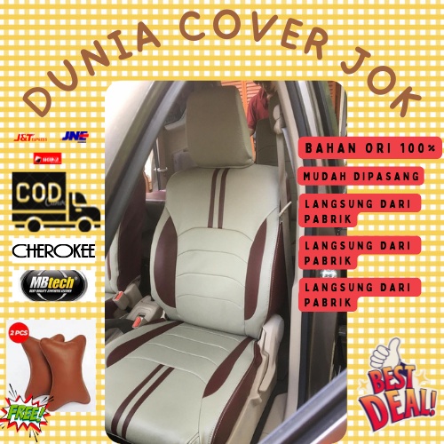 Sarung Jok Mobil Agya Ayla Yaris Karimun Original Bahan MBTECH ORI
