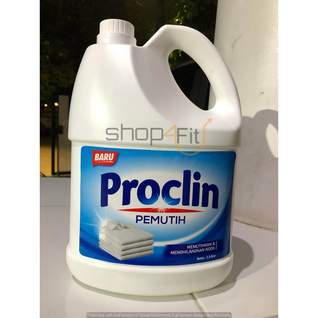 Proclin pemutih pakaian jerigen 3 8 liter 3800ml Shopee Proclin pemutih pakaian jerigen 3 8 liter 3800ml Shopee