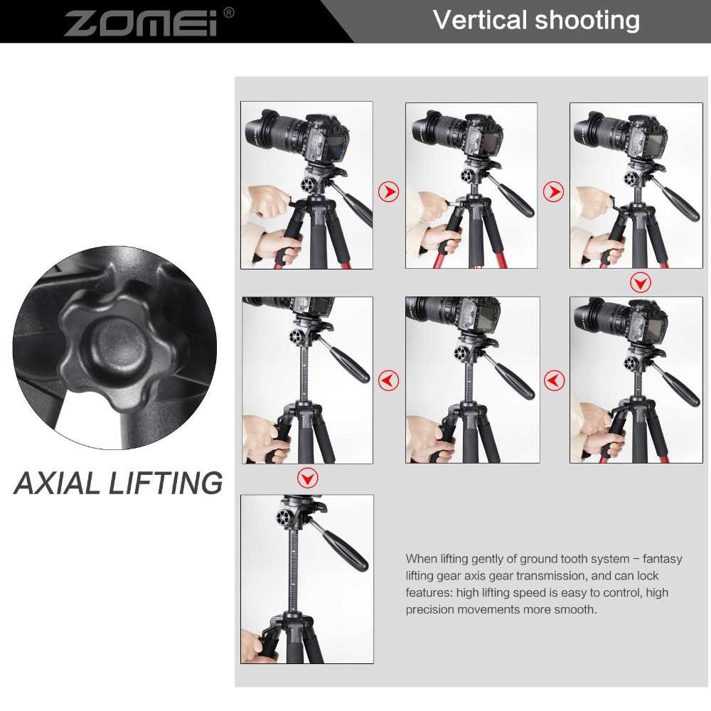 Zomei Professional Tripot T04 DSLR Tripod&amp;Pan Head Berkualitas Tripot Camera DSLR Nyaman Digunakan