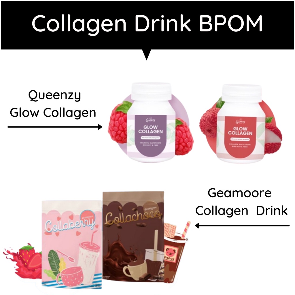 GEAMOORE -Queenzy COLLAGEN DRINK - COLLABERRY/COLLACHOCO GEAMOORE 55gr